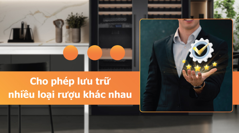 tủ ướp rượu vang hafele lưu trữ nhiều loại rượu khác nhau